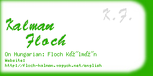 kalman floch business card